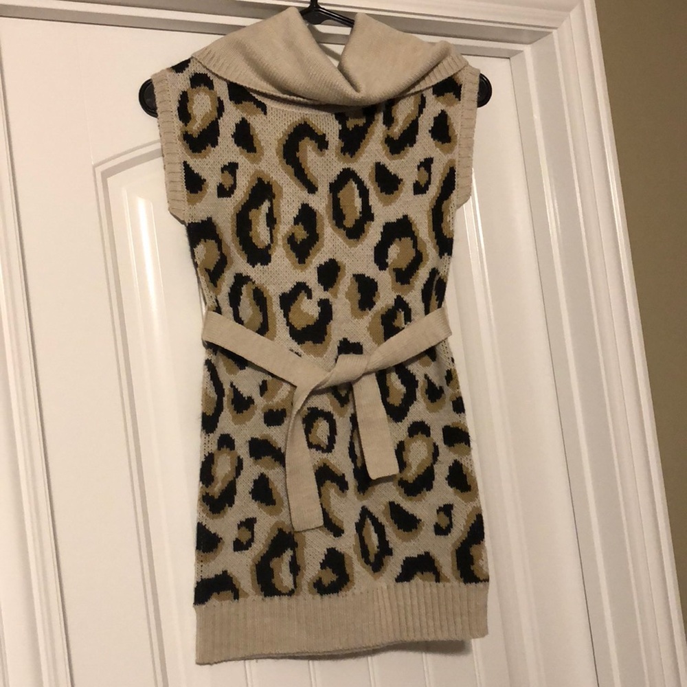 Crazy 8 Animal Print Sweater Dress